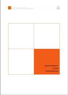 Quartalsbericht Pensionskassen Q4 2025 der FMA (Cover)