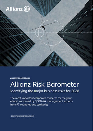 Allianz Risk Barometer 2026 (Cover; Quelle: Allianz)