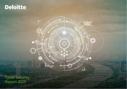 Der Cyber Security Report 2025 von Deloitte (Cover; Quelle: Deloitte)
