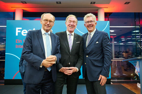 Ex-EP-Vizepräsident Othmar Karas, BVK-Präsident Michael Heinz und Bipar-Präsident Yorck Hillegaart (Bild: Sabine Klimpt/Lichtblick KG)