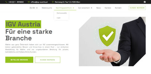 Neue Website (Screenshot)
