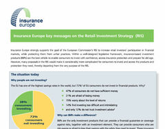 Key messages von Insurance Europe zur RIS (Screenshot; Quelle: Insurance Europe)