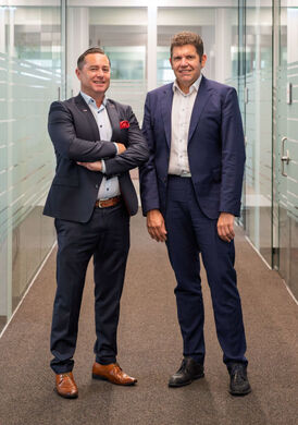 Vorstandsvorsitzender Thomas Ackerl (li.), Vorstandsdirektor Christian Clauss (Bild: Muki) Vorstandsvorsitzender Thomas Ackerl (li.), Vorstandsdirektor Christian Clauss (Bild: Muki)
