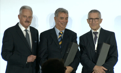 FMVÖ-Präsident Erich Mayer, Gründungsmitglieder Klaus Kotek und Josef Redl (Bild: Lampert)