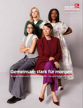 Wiener Städtische Geschäftsbericht 2025 (Cover: DMB Wiener Städtische Inge Prader)