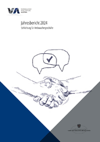 Jahresbericht 2024 der Verbraucherschlichtung Austria (Cover: VSA)
