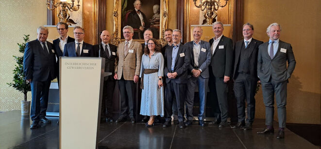 VÖVM-Vorstand beim Brokers Lunch 2026 (Bild: Lampert)