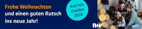 Die R+V Versicherung wünscht frohe Weihnachten! (... und Klick!)